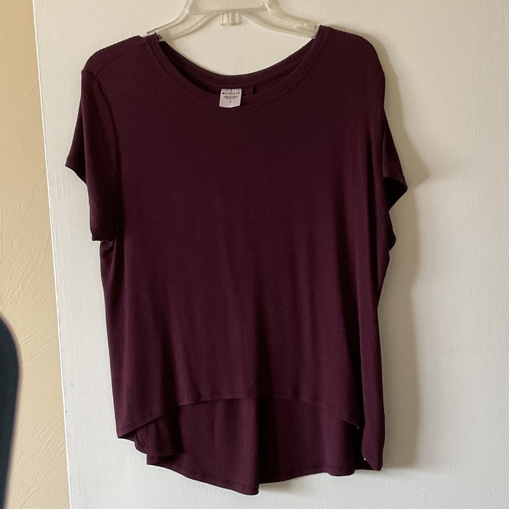 Athleta With Ease short sleeve rib top
